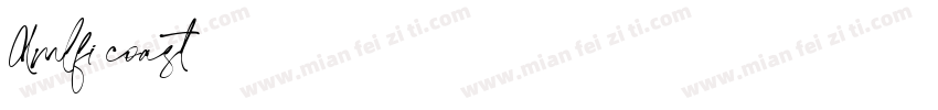 Amlfi coast字体转换